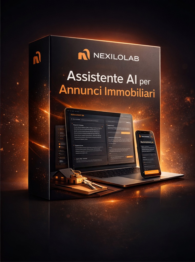 Mockup Assistente AI per Annunci Immobiliari