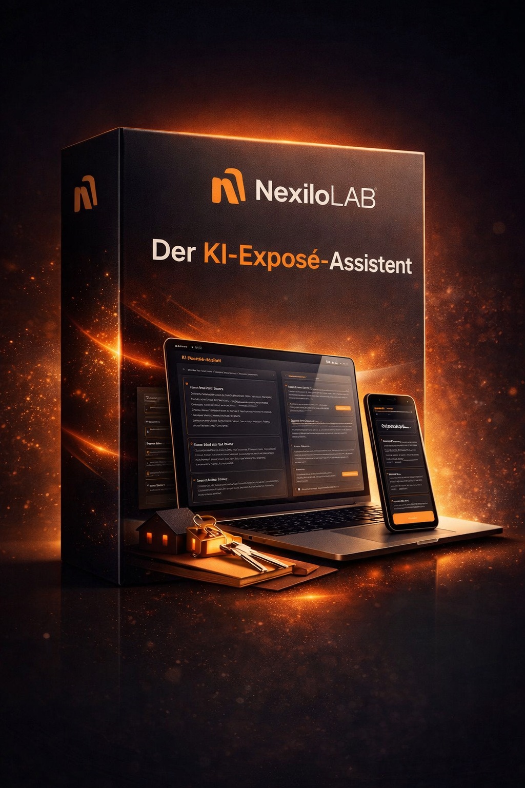 Mockup Der KI-Exposé-Assistent