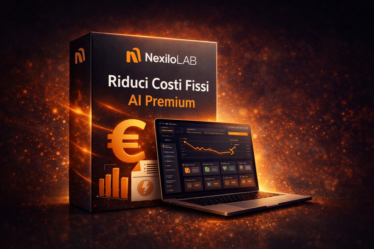 Mockup Riduci Costi Fissi AI Premium